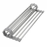 Roll-up dish drying rack for sink REA P12298A Grey