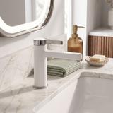 Waschbeckenarmatur REA Polo White Chrom Low