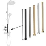 Extension for a bathtub and shower set brush nickel 50cm