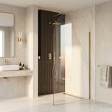 Duschwand Rea Heaven Brush Gold 120