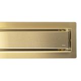 Scarico lineare REA Neox pro Brush Gold 80