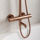 Thermostatic shower system Rea Lungo Diamond Copper