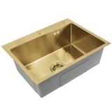 Edelstahlspüle Liam BRUSH GOLD