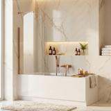 Badewanneaufsatz Rea Elegant Gold Brush 80