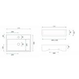 Rea Valeria N countertop/seinale paigaldatav valamu
