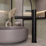 Смесител за баня Rea Tess High Black