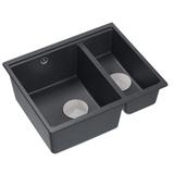 Granitspülbecken Logan 150 Black Metallic