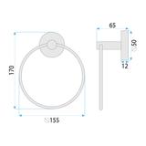 Handtuchhalter Ring 6610 Modern Copper