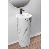 Brīvi stāvoša keramikas izlietne Blanka Marble Marble