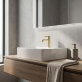 Bathroom faucet Rea Rivo Brush Gold