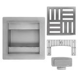 REA CROSS linijinis kanalizacija BRUSHED PLIENAS 12x12