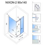 Zuhanykabin Rea Nixon 140x90