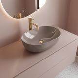 Aufsatzwaschbecken Rea Lisa Beige Shiny