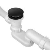 Badewannensiphon Rea mit Klick-Klack-Ablaufventil Black