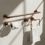 Badezimmer-Accessoire-Set GRID Brush Copper 4-teilig