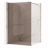 Duschwand Rea Flexi Brown / Titan 80