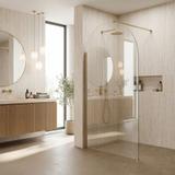 Duschwand Rea Heaven Brush Gold 100