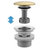 Waschbecken-Siphon Klik-Klak Universal REA Flow Brush  Gold