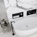 NISCHENREGAL BAD 30x45 schwarz matt