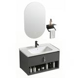 Badezimmermöbel-Set mit Waschbecken Toledo 60cm Grey