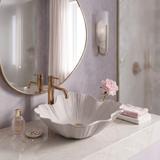Aufsatzwaschbecken Rea Flower Beige