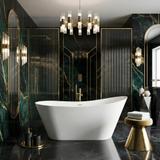 Freistehende Acrylbadewanne Lusso Slim 170