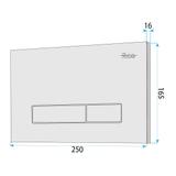 Montagerahmen Unterputz-Set Slim 024N für WC-Becken mit HD-Taste Satin