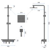Duschset Rea Bravo Black