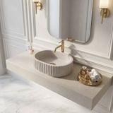 Aufsatzwaschbecken Rea Margaret Beige