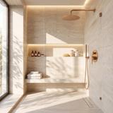 Shower system  Rea Lungo Copper Brush  + BOX
