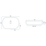 Aufsatzwaschbecken CLEO 50 white – REA