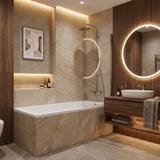 Acryl-Einbaubadewanne Rea Prima 140