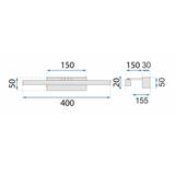 LED аплик за баня APP1857-1W 40cm Chrome