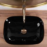 Countertop washbasin Rea Belinda BLACK  BRUSH GOLD