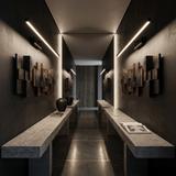 Bad LED-Wandleuchte APP1868-1W 80 cm Black