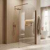 Duschvägg Rea Heaven Brush Copper 110