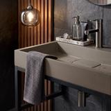 Konglomerāta izlietne Rea GOYA 60CM Taupe + rāmis