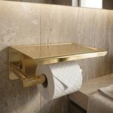 Toilettenpapierhalter mit Ablage 6613 Modern Gold