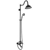 Shower set REA BERGAMO OLD BLACK