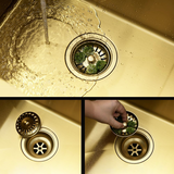 Diskho i rostfritt stål REA Toby BRUSH GOLD