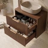 Waschtischunterschrank Rea Mono 80cm Brown