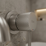 Inbouw wastafelkraan Rea Lungo Stripe Brush Nickel