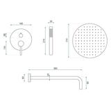 Unterputz Duschset Rea Lungo Titan  + BOX