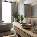 Countertop Basin Rea Roxy B Stone NATURE