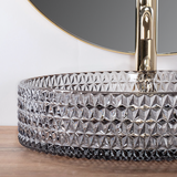 Umywalka nablatowa Rea Cristal Grey 39
