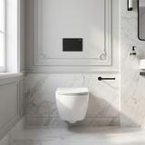 Montagerahmen Unterputzset Slim 024N für WC-Becken mit T-Betätigung Schwarz Matt