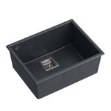 Granitspülbecken DAVID 50 Black Metallic