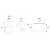 Toilet bowl Rea Carlo Mini Tornado NF