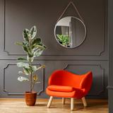 Spiegel mit Seil 40CM silver KLMH-0410S-1