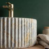 Umywalka nablatowa Rea Marcela 60 Ruststone